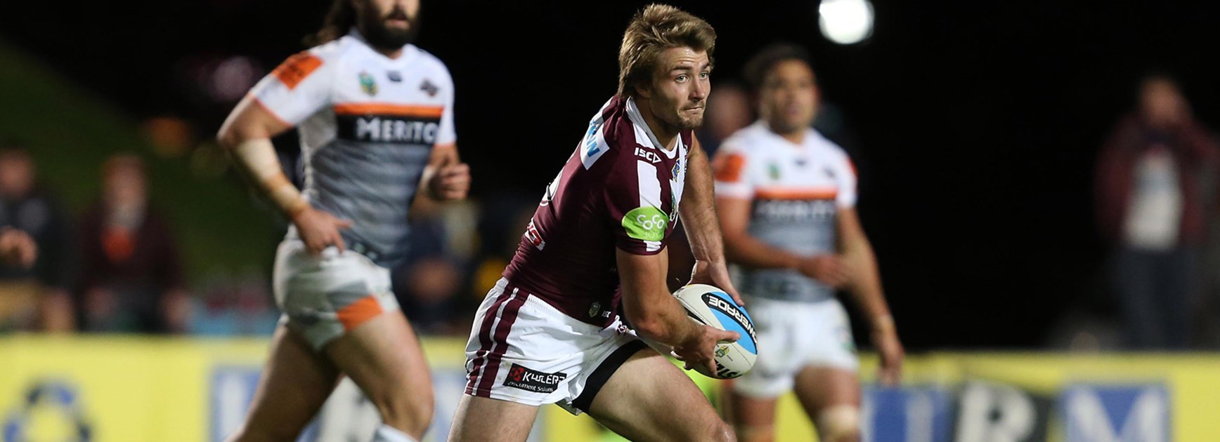 Sea Eagles five-eighth Kieran Foran was heavily involved during his side's Round 15 meeting with Wests Tigers.