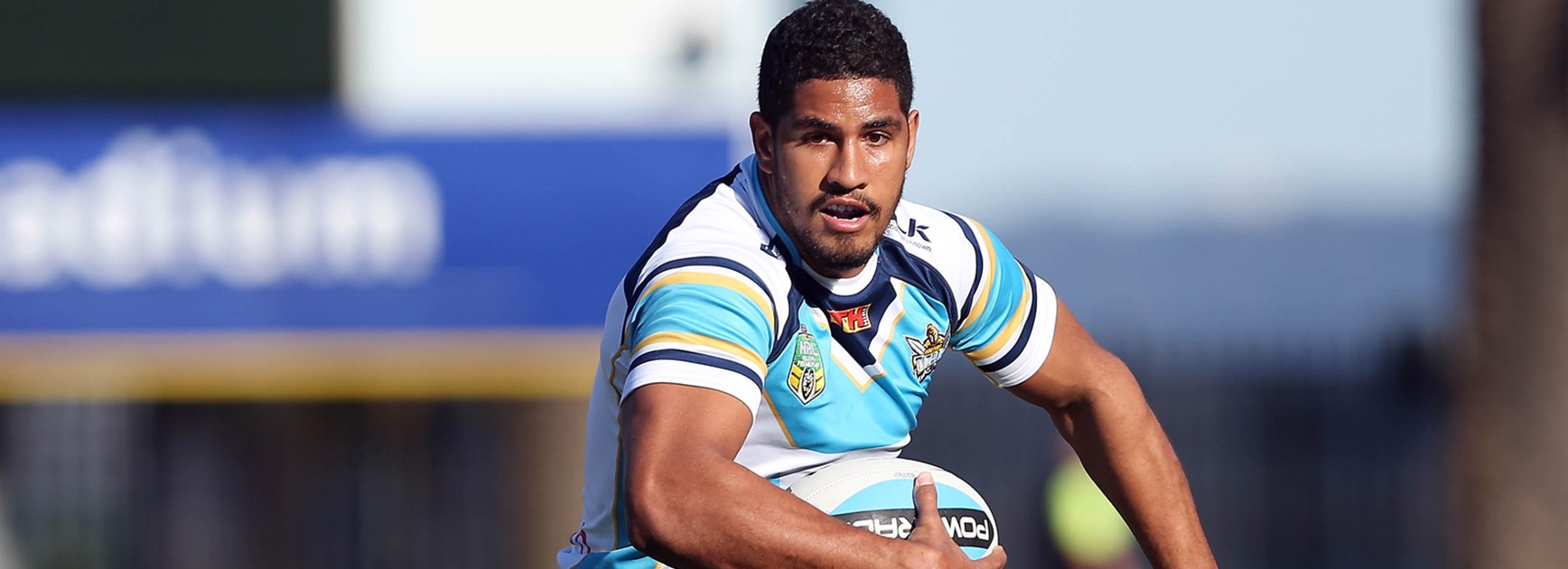 Nene Macdonald in action for the Titans against the Roosters in Round 16.