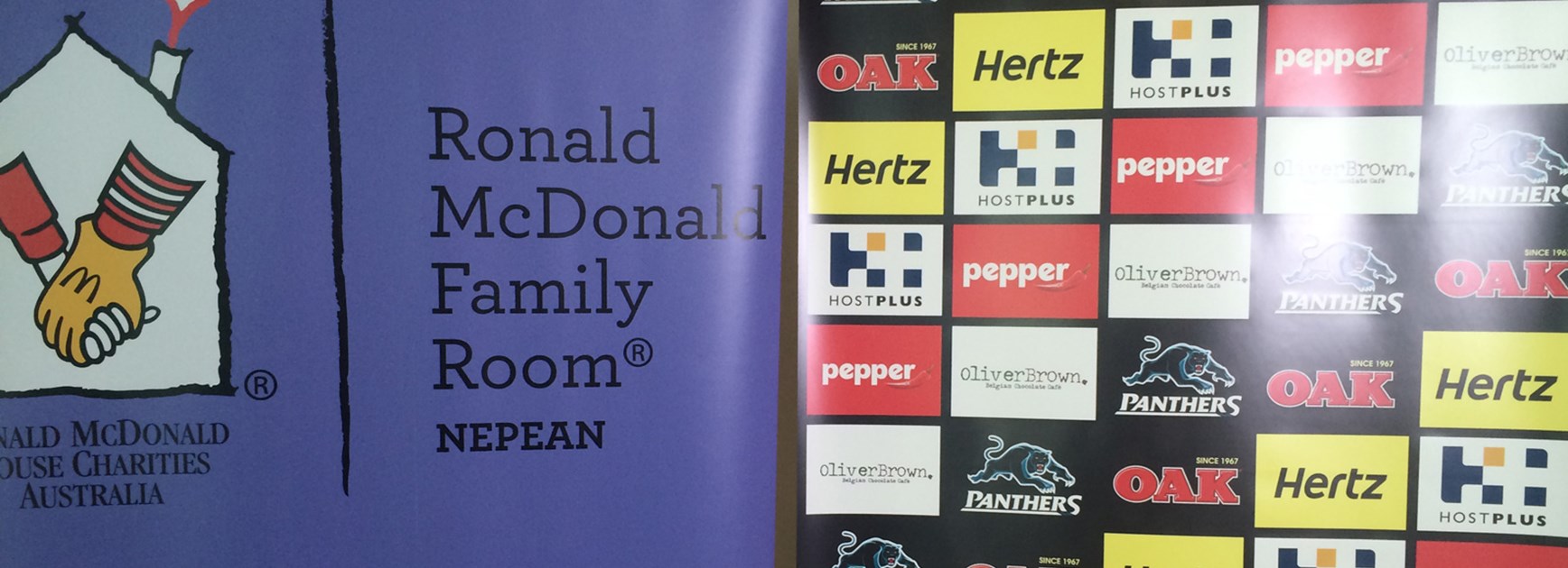 The Panthers plan to raise $100,000 for the Ronald McDonald Nepean Family Room at Nepean Hospital.
