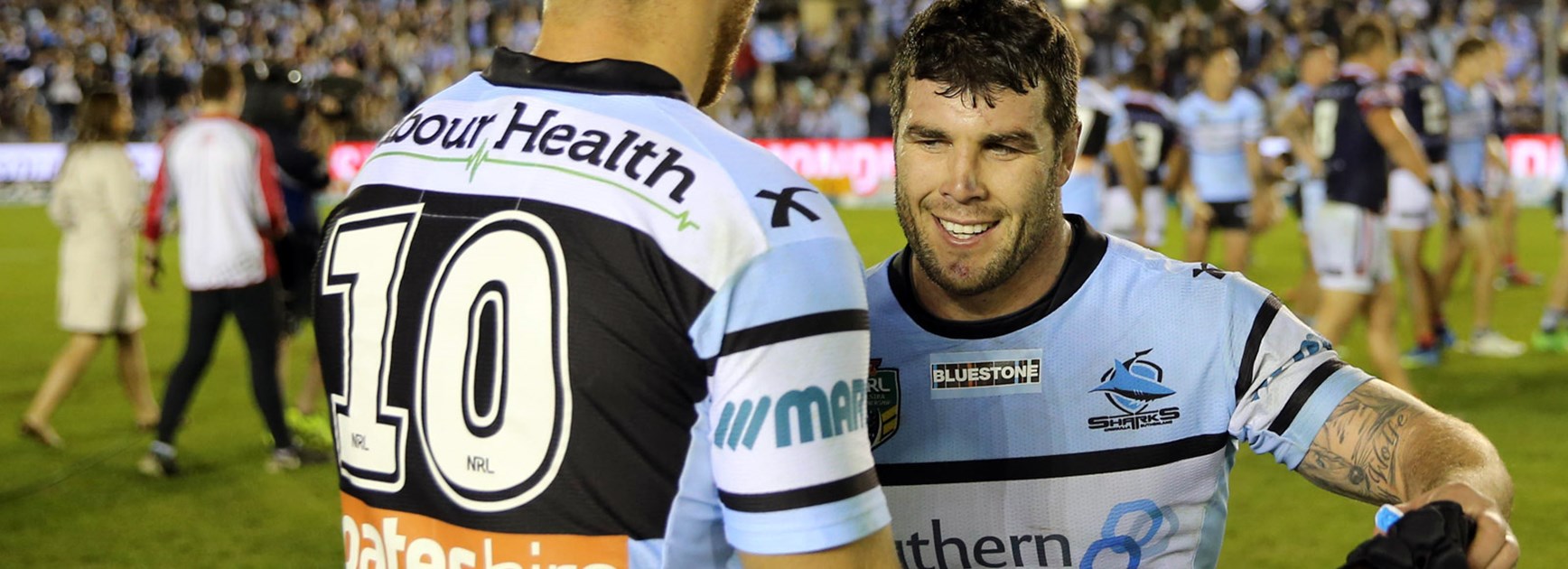Michael Ennis is a man you want on your side according to Sharks teammate Andrew Fifita.