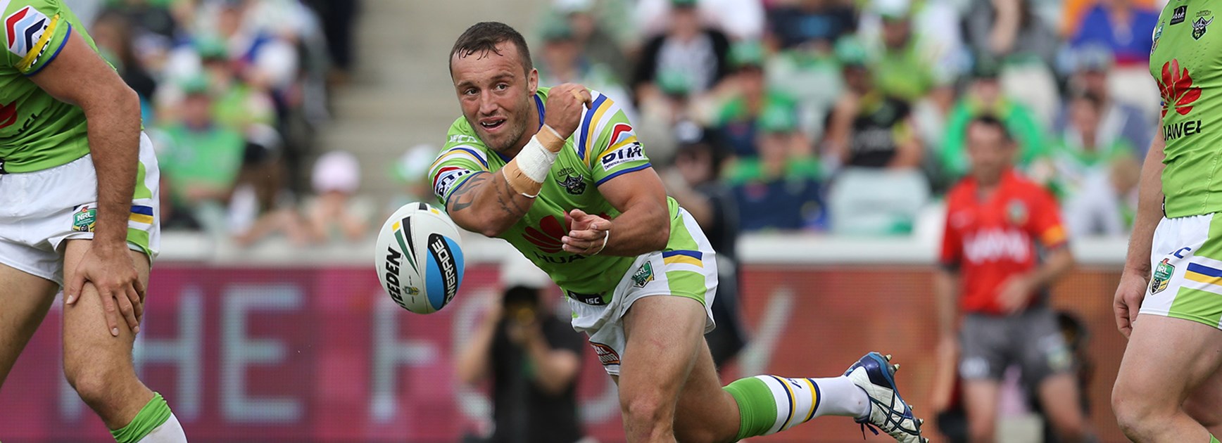Raiders hooker Josh Hodgson played a starring role in his side's Round 20 win over the Panthers.
