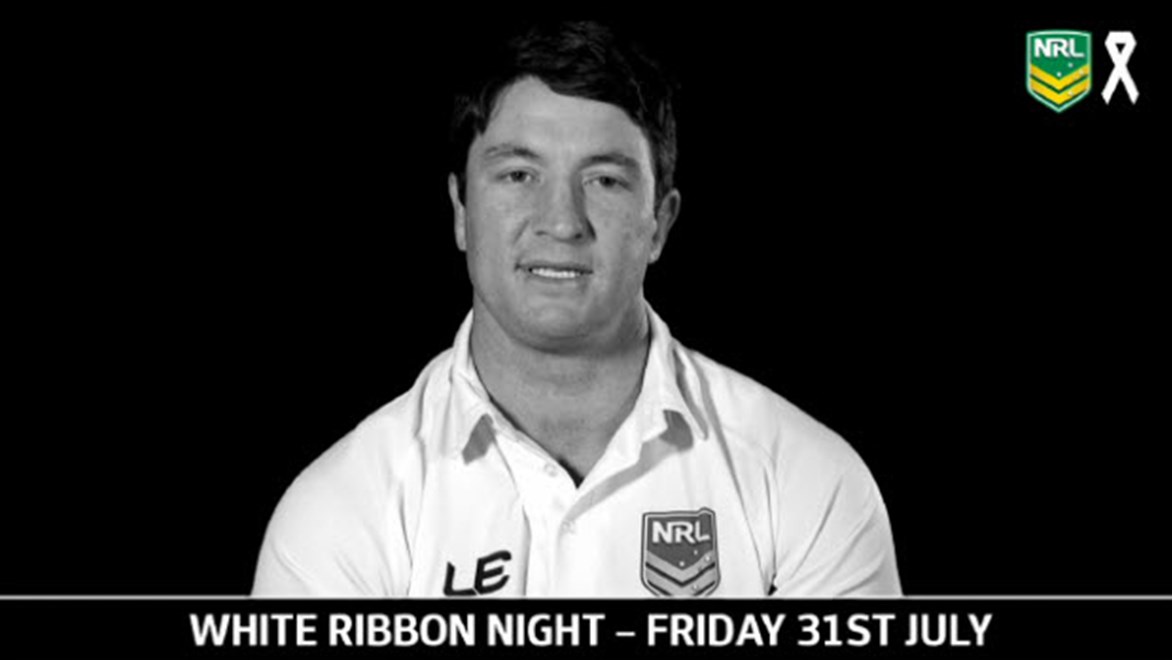 Former NRL star Nathan Hindmarsh is a White Ribbon Australia ambassador.