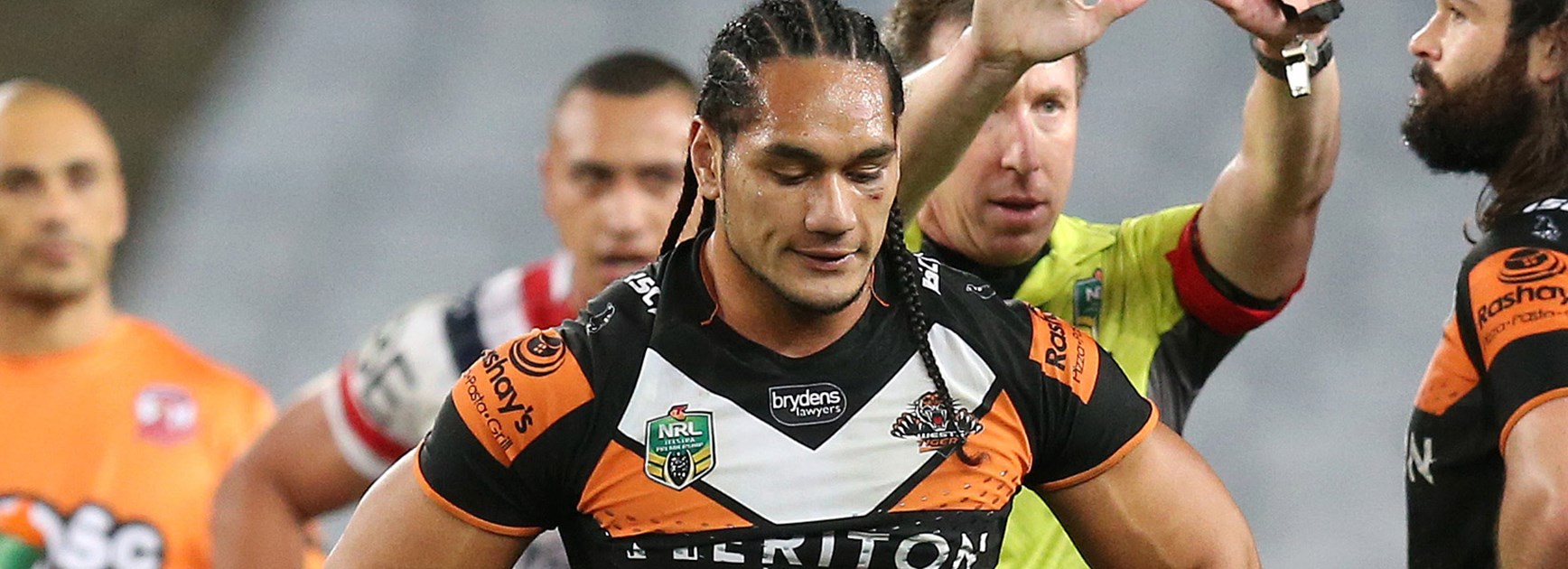 Wests Tigers lock Martin Taupau has been charged by the NRL match review committee in Round 20.