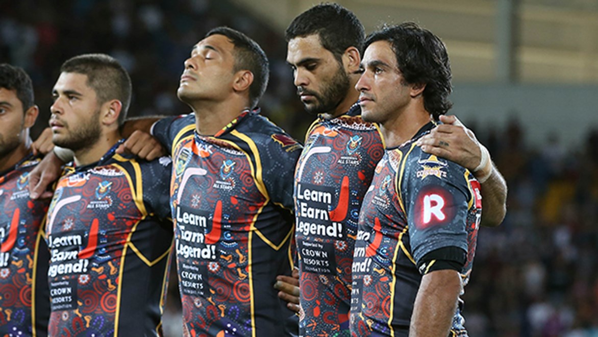The RECOGNISE logo is proudly and prominently displayed on Indigenous All Stars jerseys.