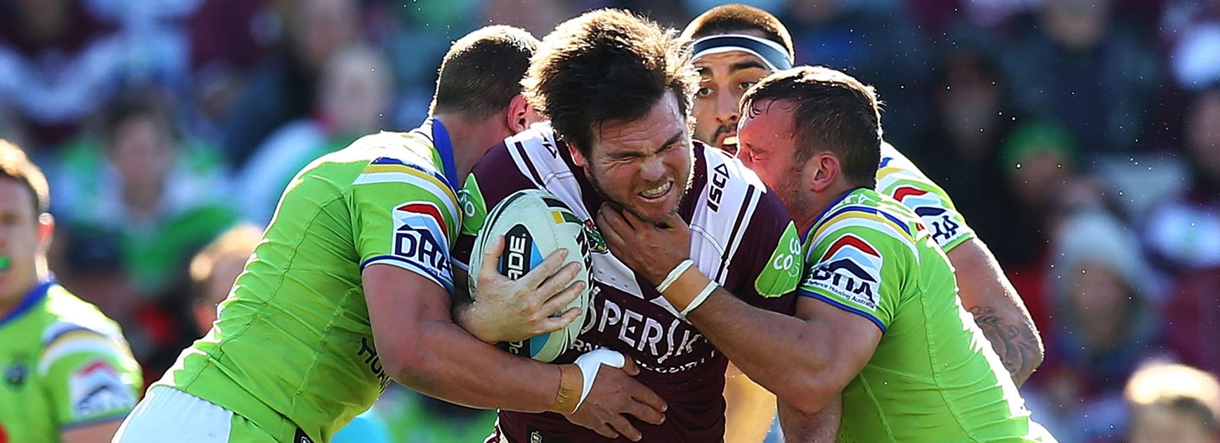 Jamie Lyon was immense for the Sea Eagles against the Raiders in Round 23.