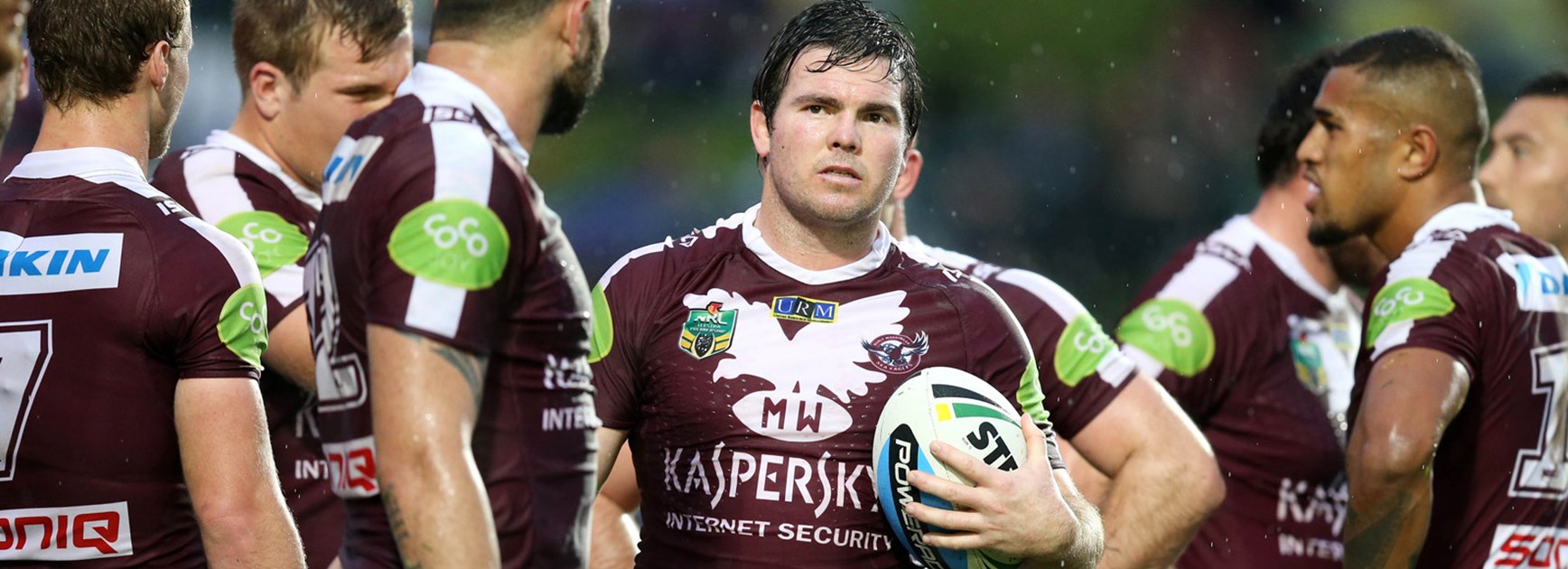Sea Eagles skipper Jamie Lyon looks on in his side's Round 24 loss to the Eels.