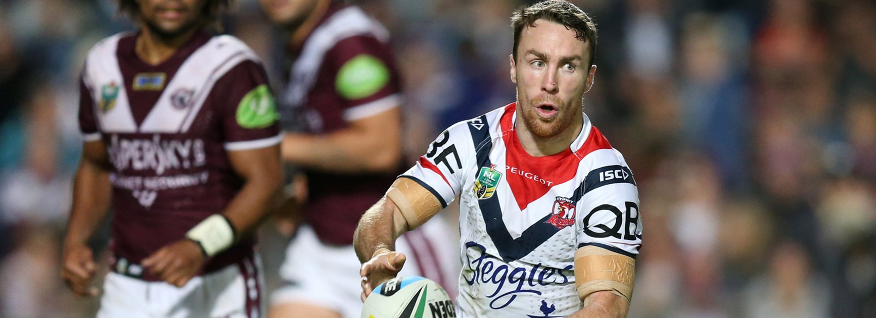 James Maloney was again heavily involved for the Roosters against Manly.