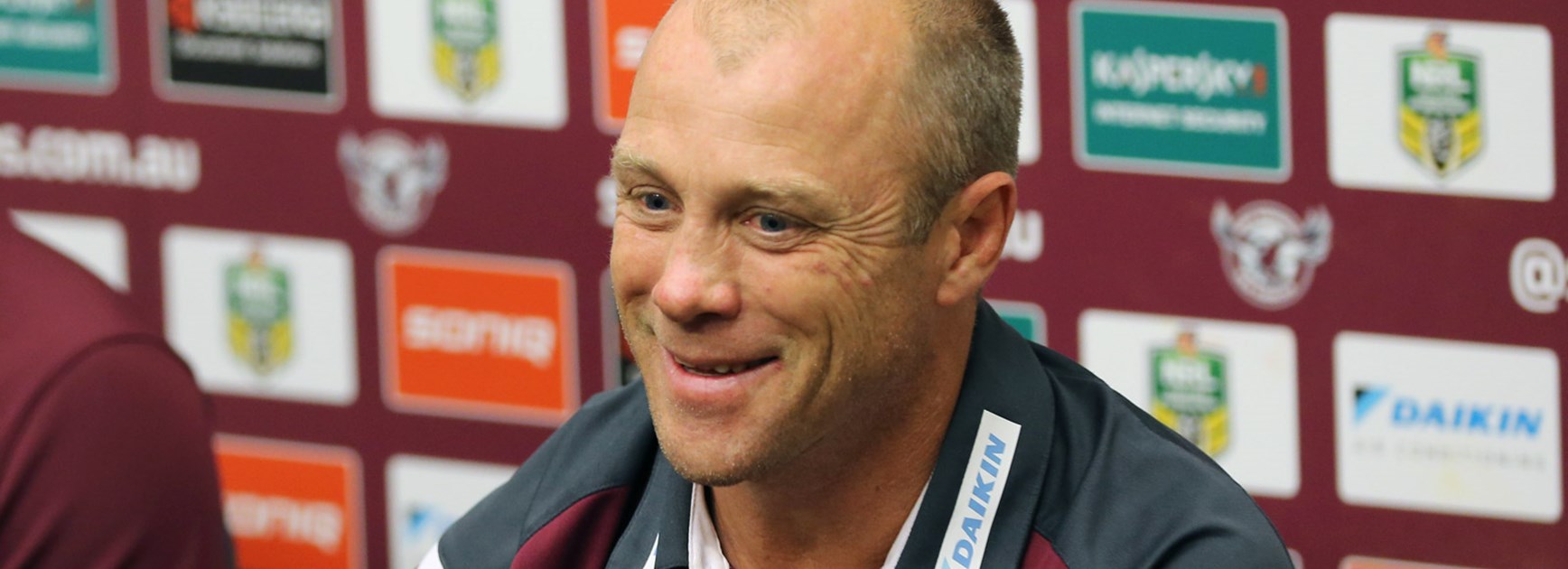 Geoff Toovey fronts his final press conference at Brookvale Oval as Manly coach in Round 25.