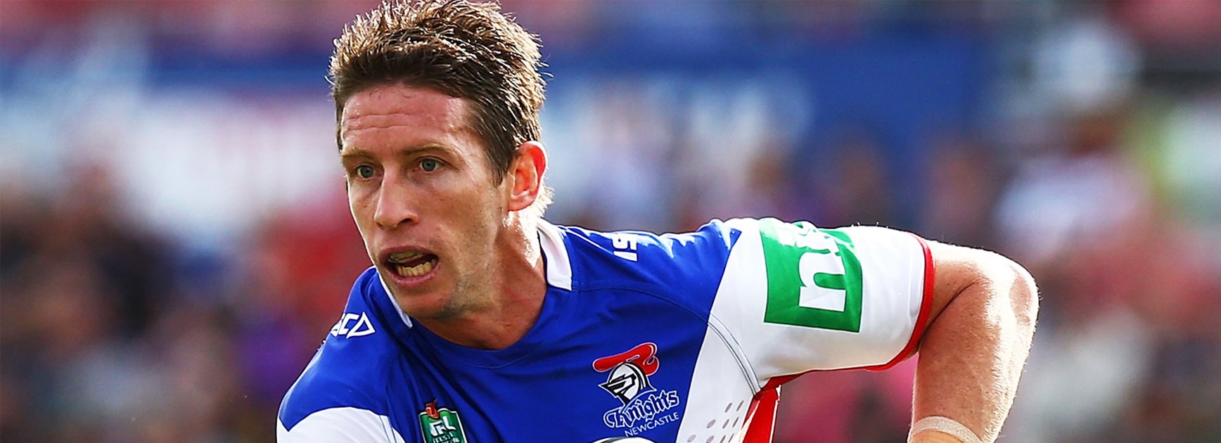 Kurt Gidley in his final NRL game, against the Panthers in Penrith on Saturday.
