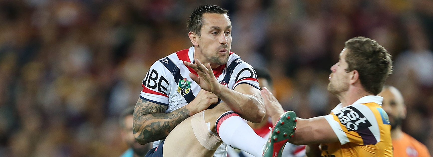 Roosters halfback Mitchell Pearce only lasted 40 minutes in the Preliminary Final against the Broncos.