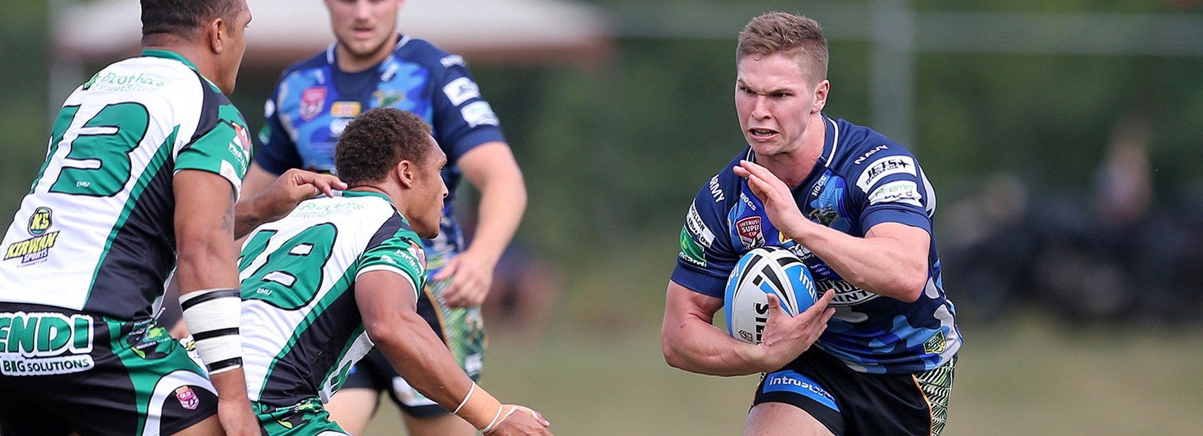 The battle between hookers Matt Parcell (pictured) and Anthony Mitchell will be a feature of the Intrust Super Cup Grand Final on Sunday.