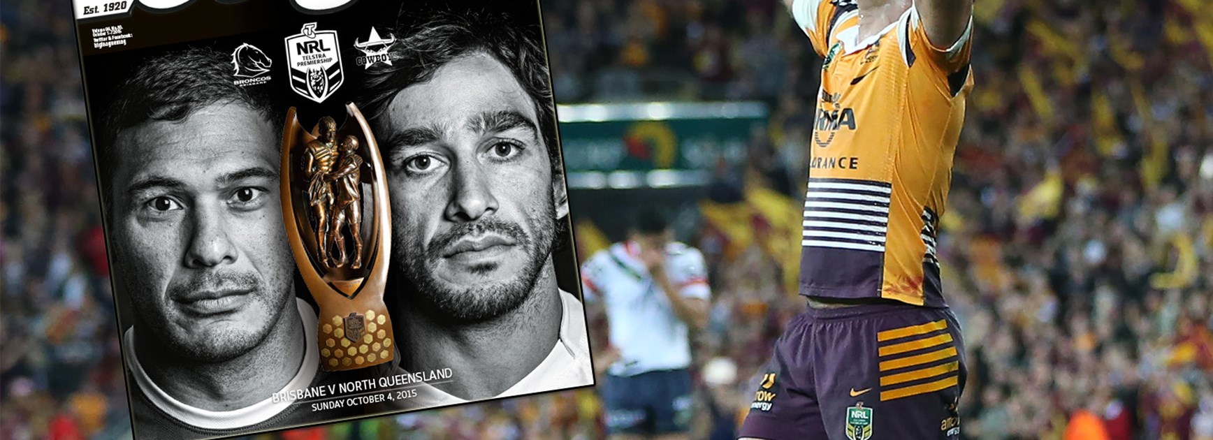 Will Justin Hodges be celebrating at the end of the 2015 NRL Telstra Premiership Grand Final?