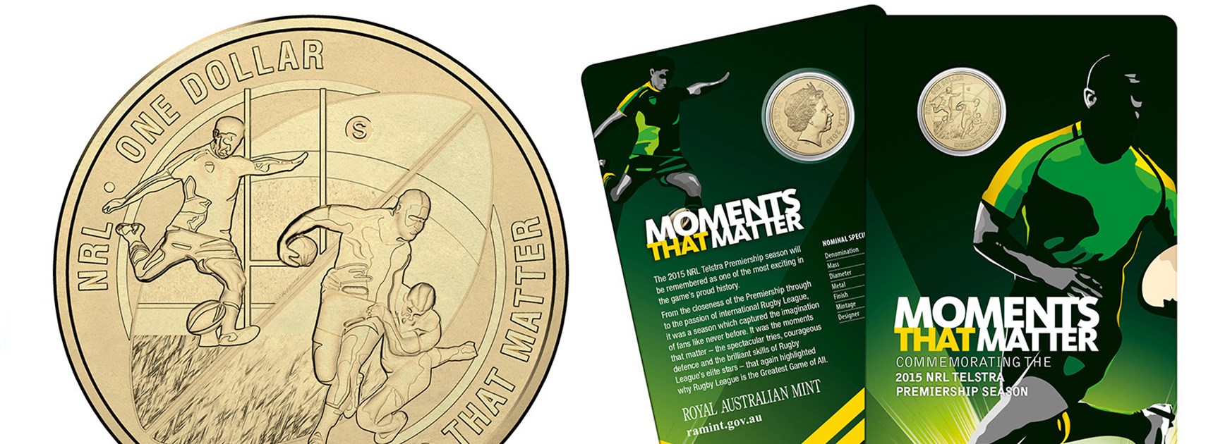 The Royal Australian Mint commemorates NRL Moments that Matter.