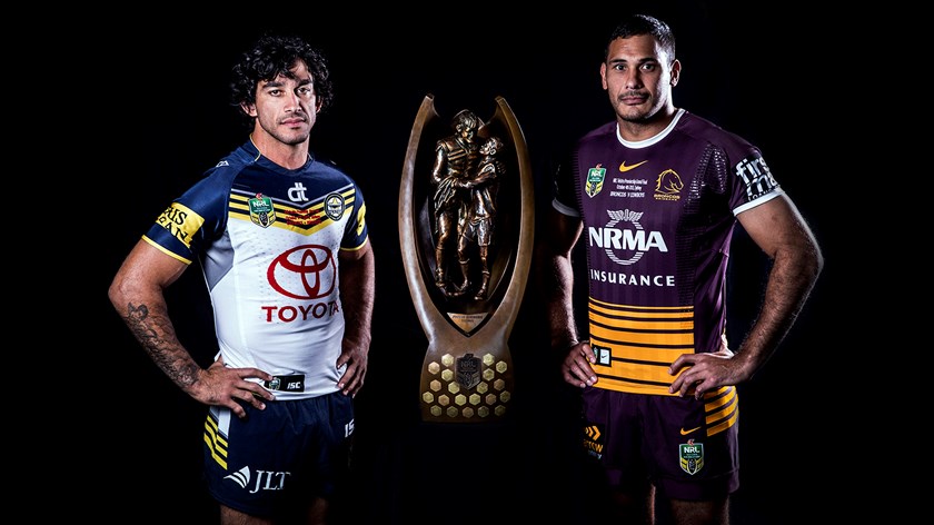 Will it be Johnathan Thurston or Justin Hodges who lifts the Provan-Summons Trophy on Sunday night?