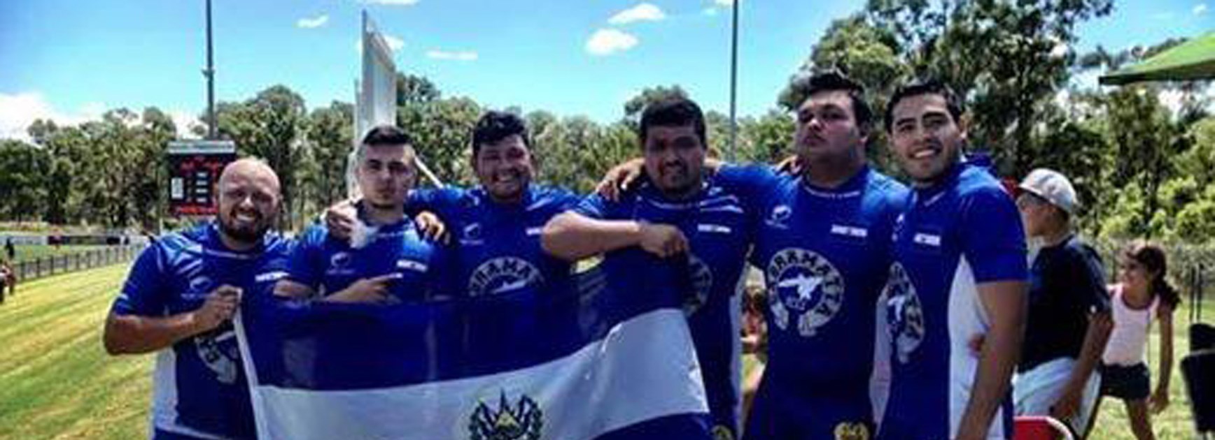 El Salvador players at the Cabramatta Nines earlier this year.