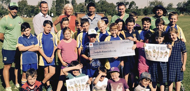 Laurie Daley returns to Junee for funding announcement