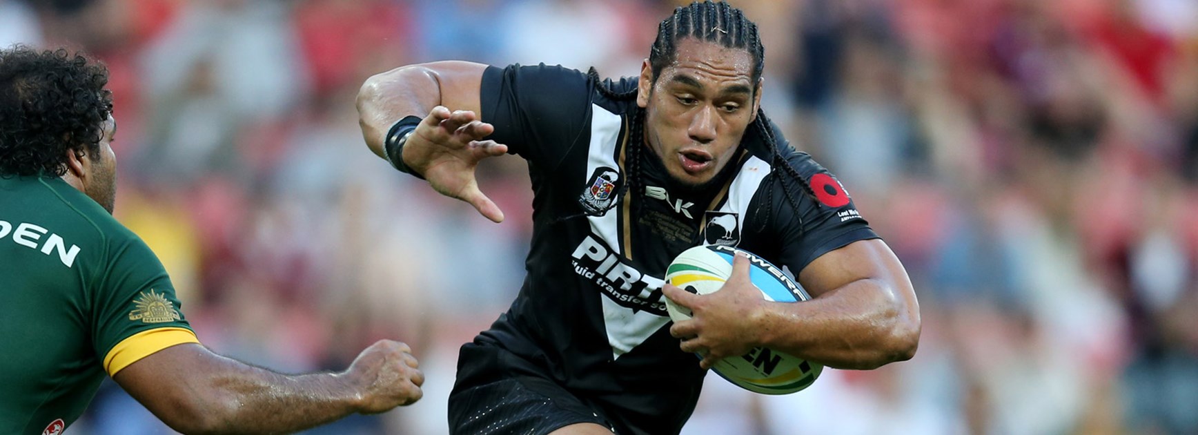 Manly-bound forward Martin Taupau will start from the bench for the Kiwis in the first Test against England.
