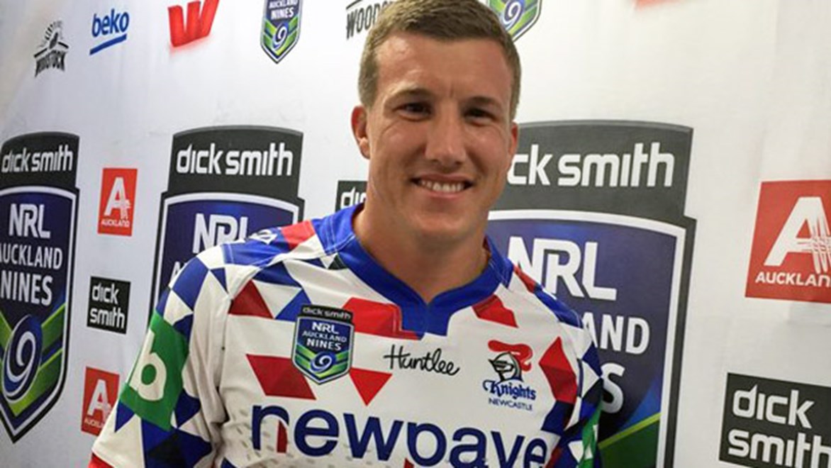 Knights halfback Trent Hodkinson is hopeful of playing in the 2016 Dick Smith Auckland Nines.