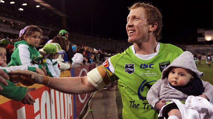 Alan Tongue's farewell game in Canberra in 2011.