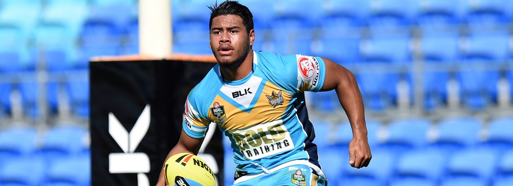 Exciting under-20s winger Greg Leleisiuao will run out for the Titans at the 2016 Downer Auckland Nines.