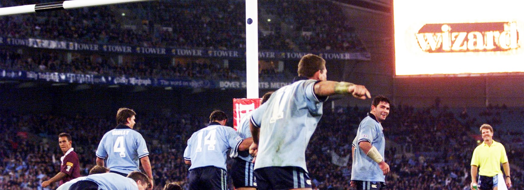 Is it time to bring back post-try celebrations, like the NSW Blues' famous "grenade" celebration in 2000.
