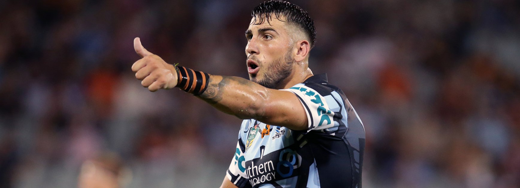 Jack Bird spent time at fullback in Cronulla's trial draw with Wests Tigers.