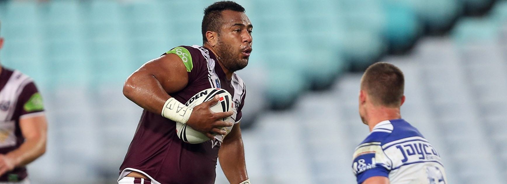 Sea Eagles forward Siosaia Vave playing for the club's NSW Cup side in 2015.