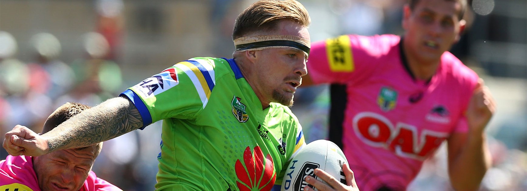 Blake Austin suffered a knee injury in Canberra's season opener against Penrith.