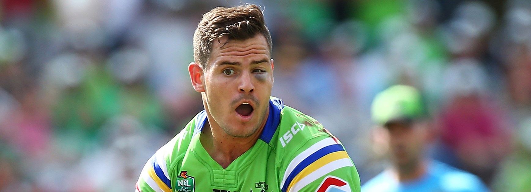 Raiders halfback Aidan Sezer fractured his eye socket in the win over the Panthers in Round 1.
