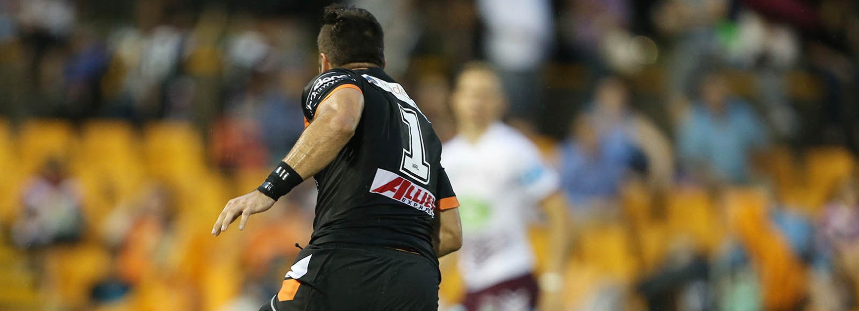 James Tedesco shows a clean pair of heels against Manly at Leichhardt Oval.