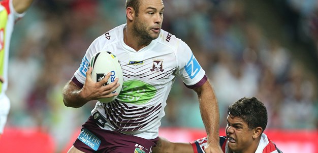 Gutsy Manly scrape past Roosters