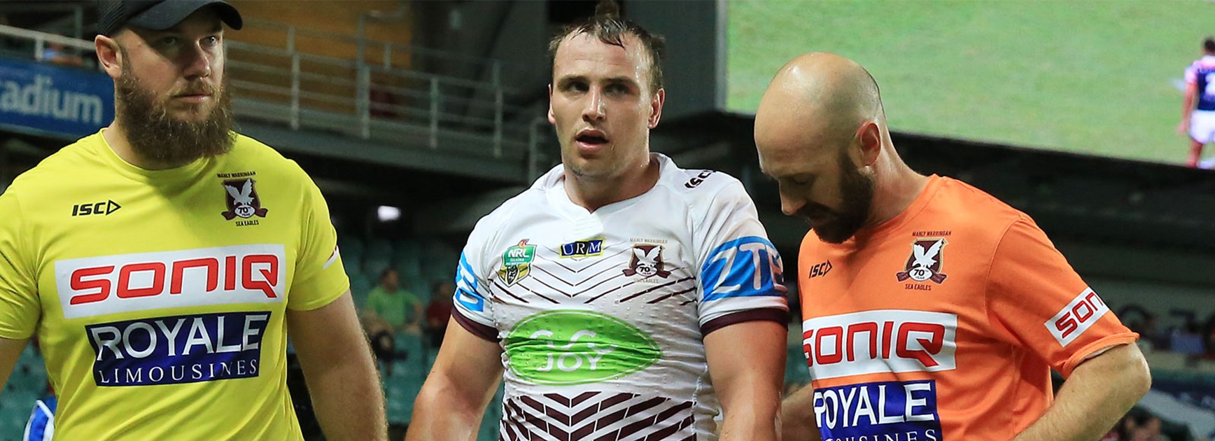 Jamie Buhrer's terrible luck with injures continued on Saturday night after the Manly forward suffered a broken hand.