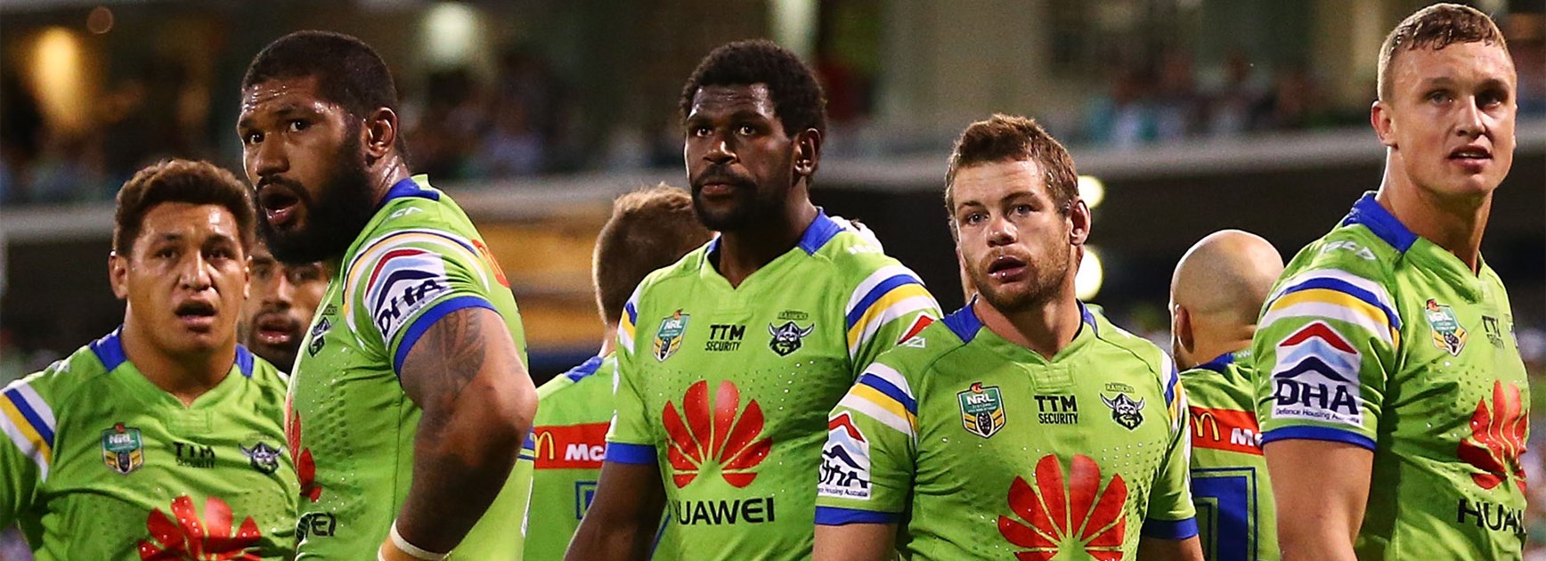 The Canberra Raiders are left stunned by the Titans' comeback win in Canberra on Saturday.