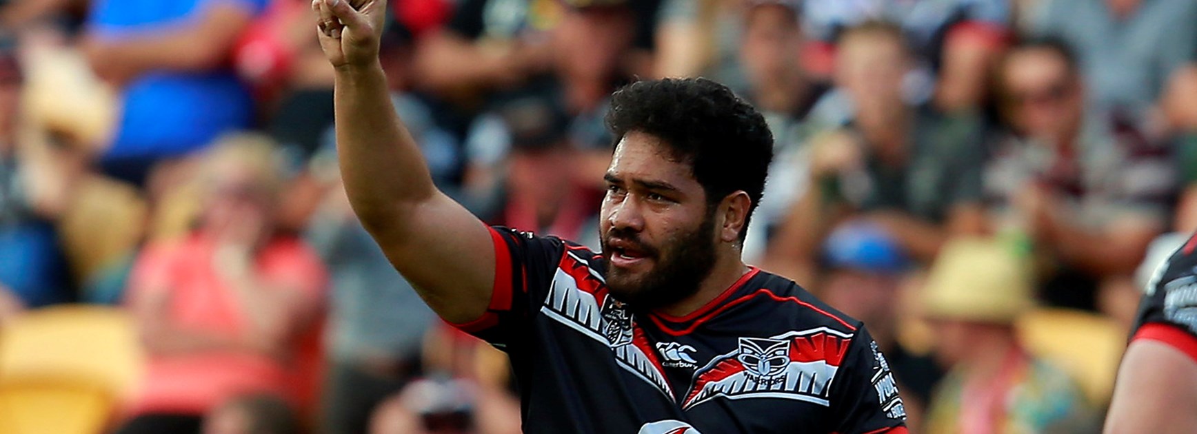 Warriors centre Konrad Hurrell played his first minutes of NRL for 2016 against the Knights in Round 4.