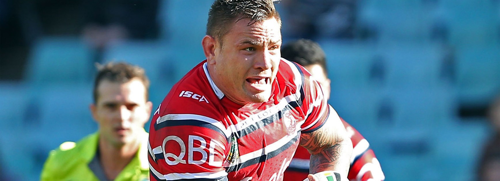 Jared Waerea-Hargreaves in action for the Roosters during the NRL's Heritage Round.