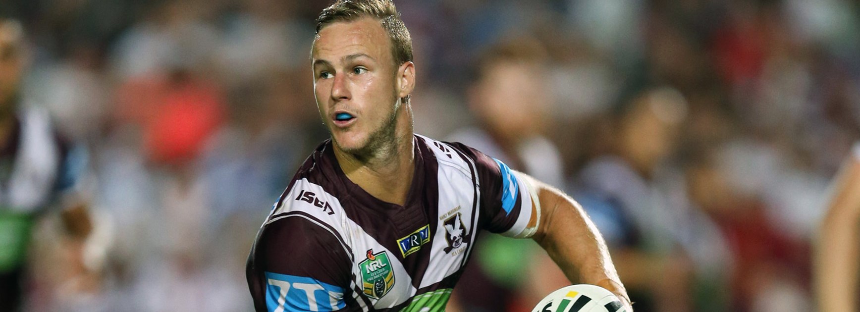 Sea Eagles halfback Daly Cherry-Evans in action against the Bulldogs.