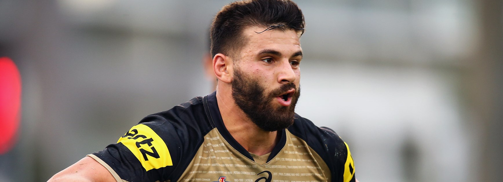 Panthers winger Josh Mansour scored a try against the Dragons in Round 4.
