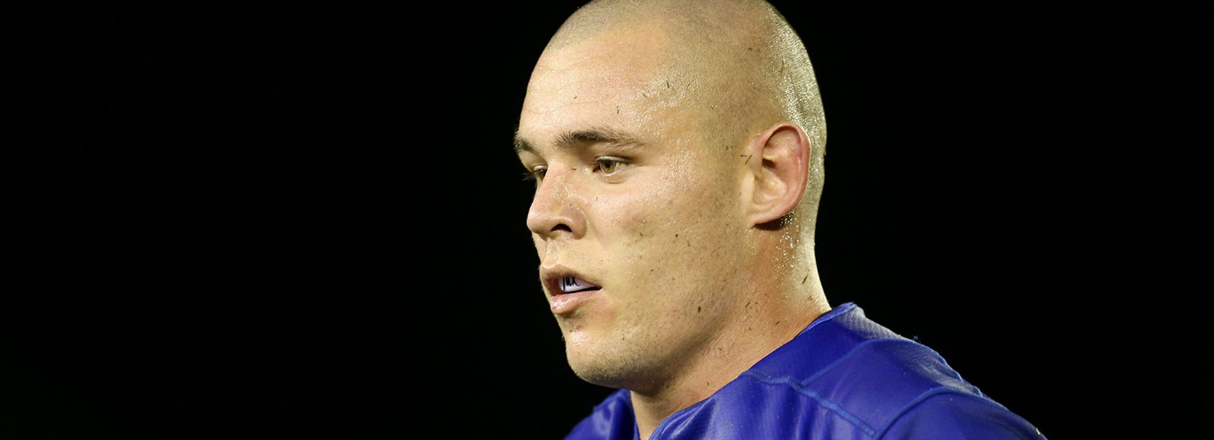 Bulldogs forward David Klemmer during the Round 5 clash with the Raiders at Belmore.