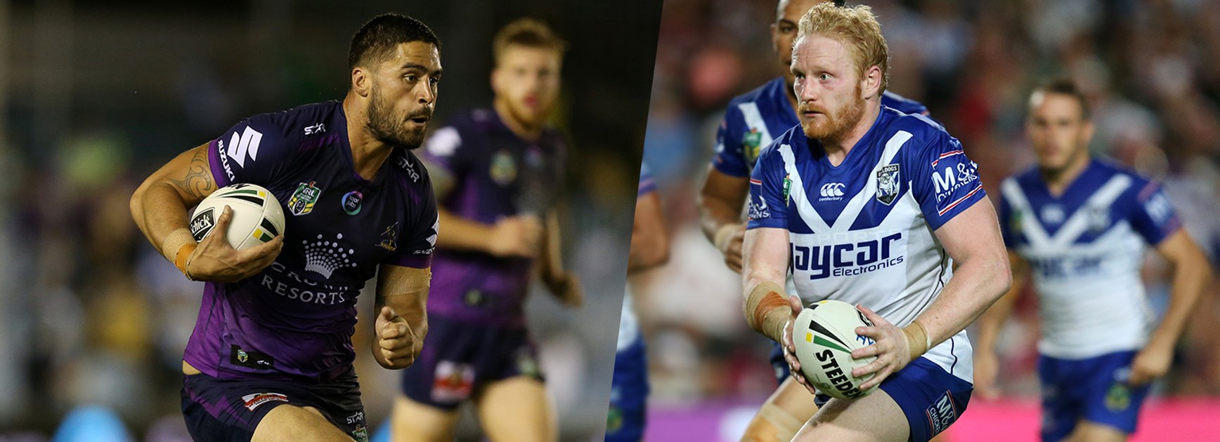 Jesse Bromwich and James Graham will lock horns on Monday night at AAMI Park.