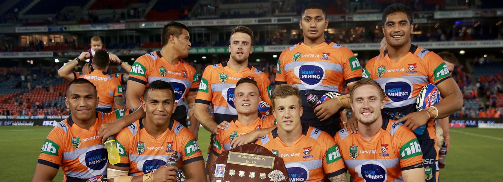 The Knights with the Alan McMahon Shield.