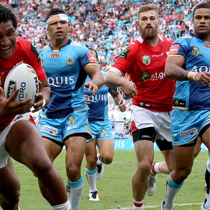 Dragons find attack to beat Titans