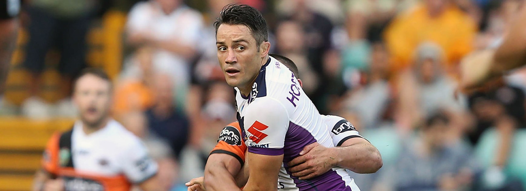 Storm halfback Cooper Cronk against the Tigers in Round 7.