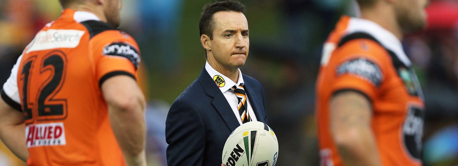 Wests Tigers coach Jason Taylor at Leichhardt Oval.