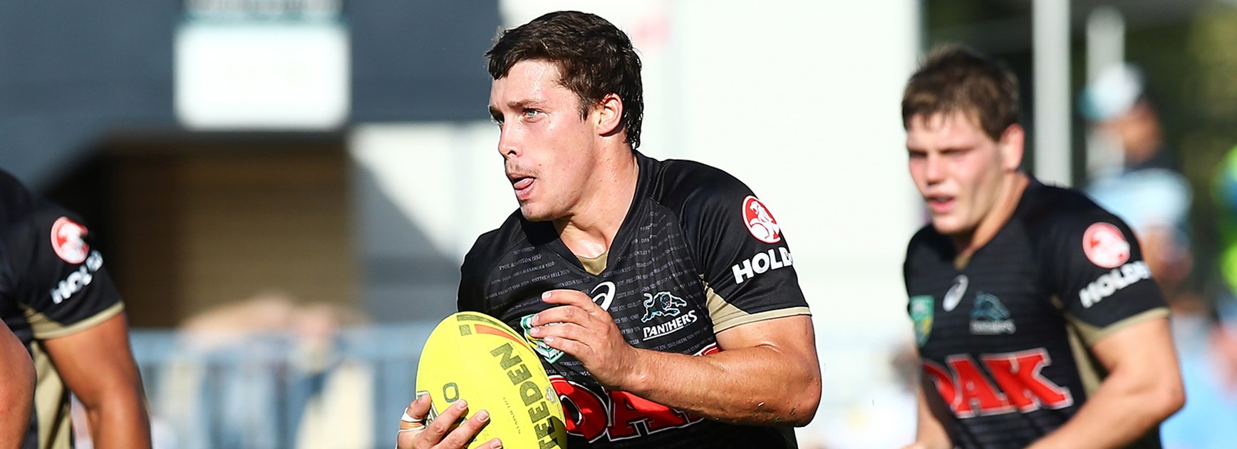 Panthers NYC fullback Dylan Edwards scored two late tries against the Sharks in Round 8.