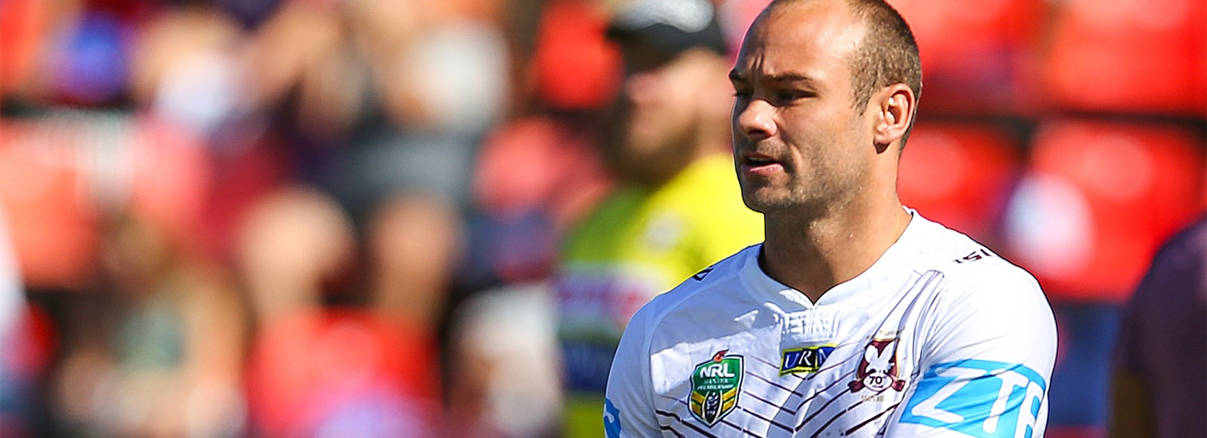 Brett Stewart picked up a hamstring injury in Manly's Round 8 clash with the Knights.