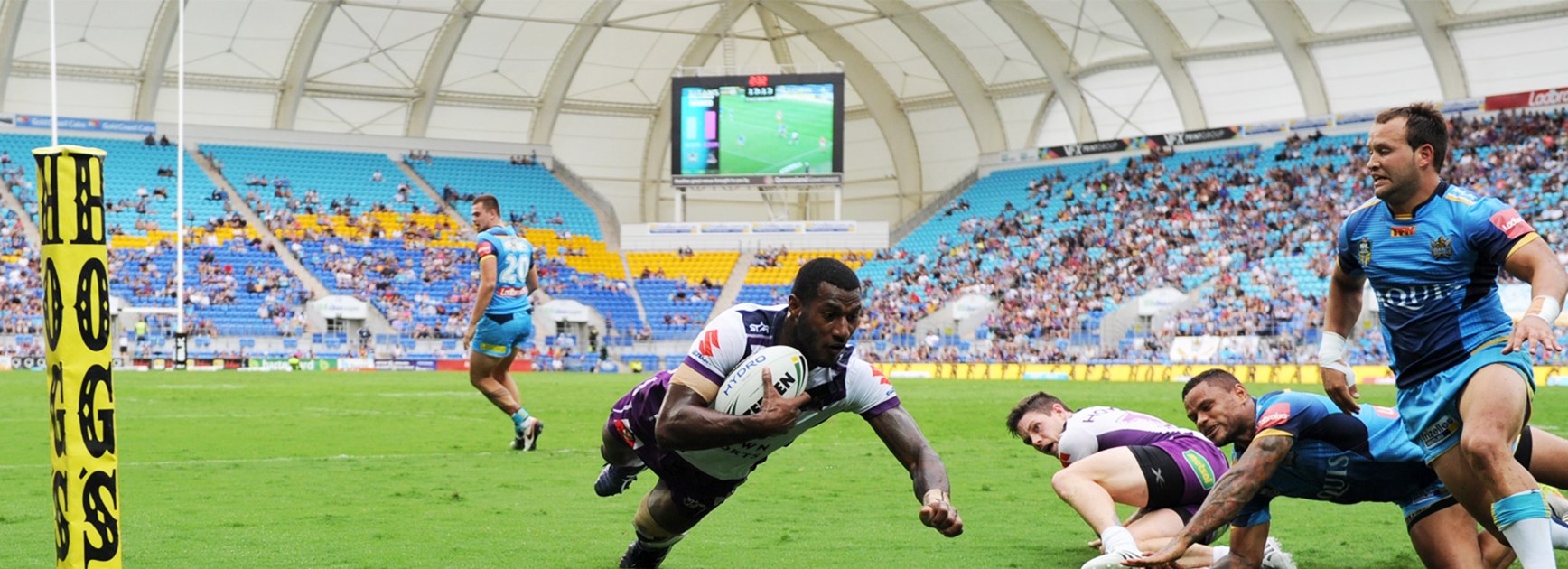 Suliasi Vunivalu continued his try-scoring start to his Melbourne Storm career against the Titans in Round 9.