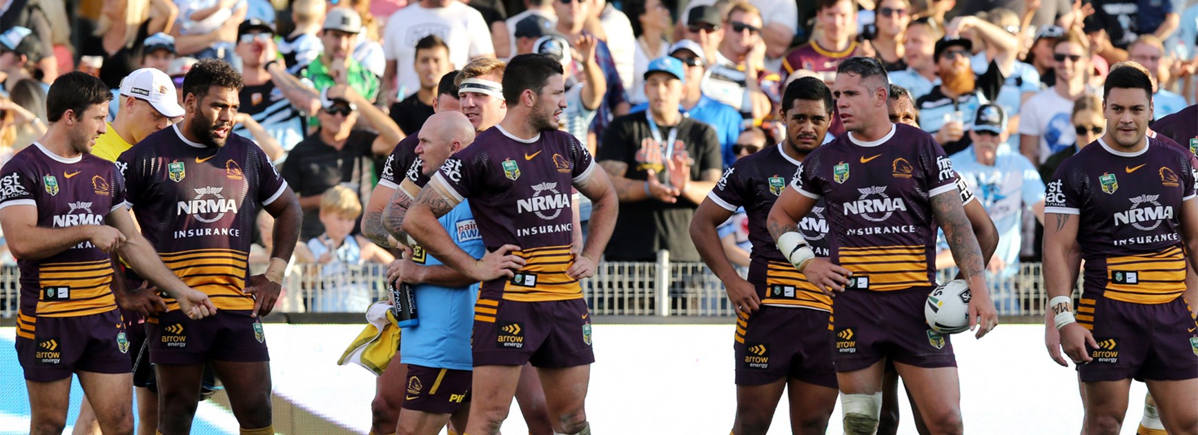 The Brisbane Broncos struggled to match Cronulla in the first half on Sunday afternoon.