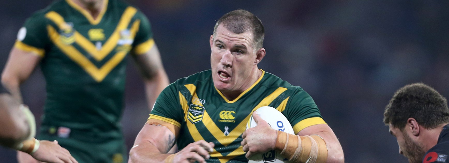 Kangaroos forward Paul Gallen was named man of the match in the Downer Test against New Zealand.