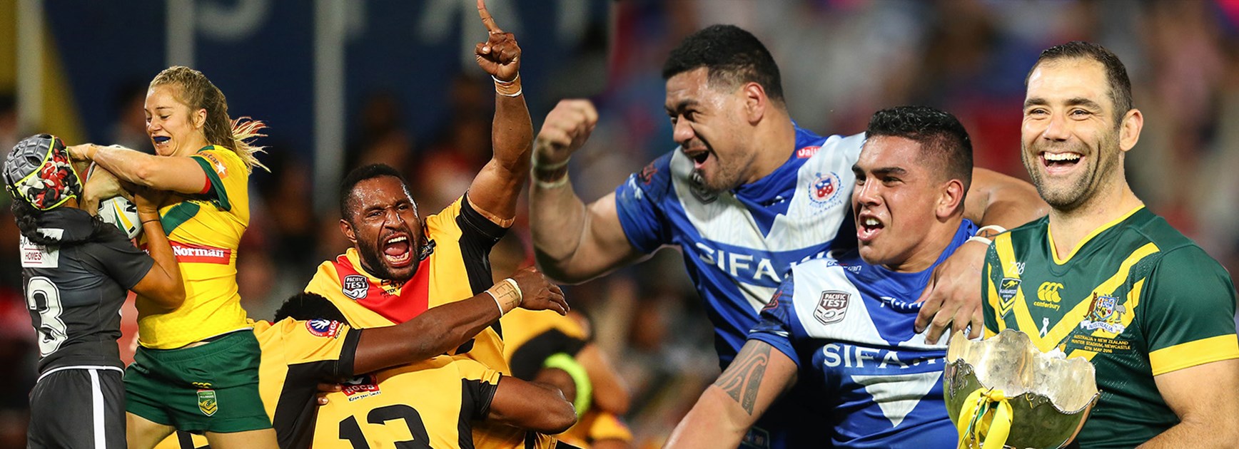 There was plenty of excitement and passion as international rugby league took center stage.