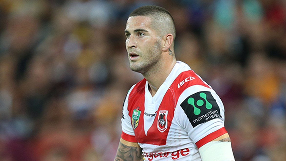 Dragons second-row forward Joel Thompson was charged with a high tackle in Round 10.